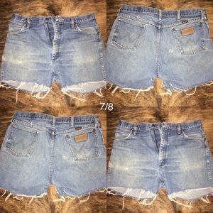 High waisted Distressed Denim Shorts